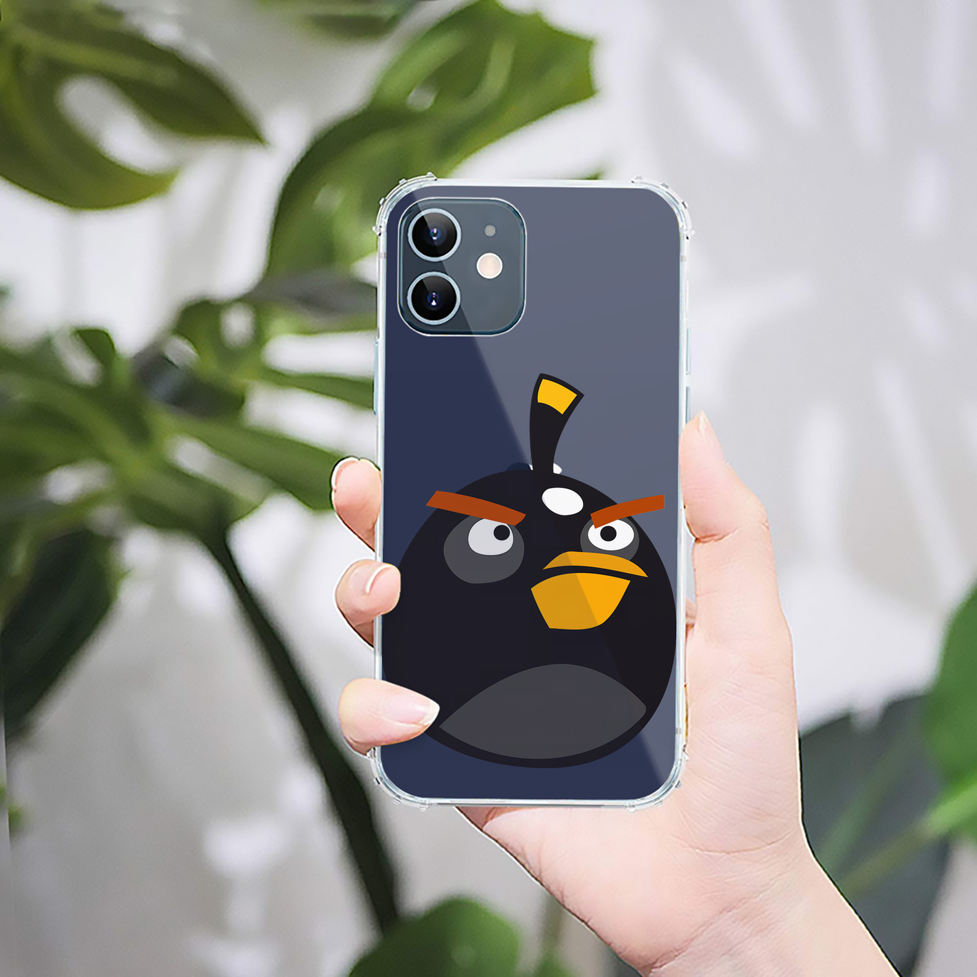 （画像用） Angry Birds アングリーバード 【iPhone 12シリーズ対応】透明スマホケース（クリアソフトケース）